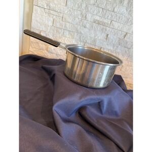 Vintage 18-8 Stainless Steal Saucepan 8"  USA Made Mid Century Cookware